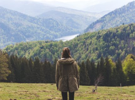 woman in field