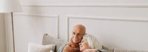 older couple on couch